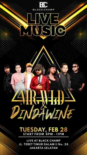 BLACK CHAMP JAKARTA - MR WLD & DINDA WINE