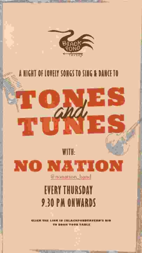 BLACK POND TAVERN JAKARTA - TONES AND TUNES