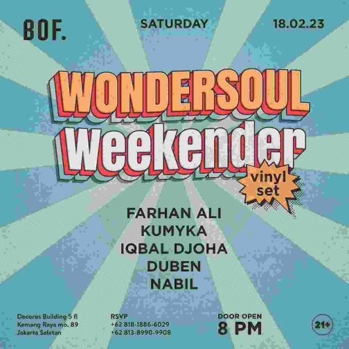 BACKROOM ON FIFTH JAKARTA - WONDERSOUL WEEKENDER