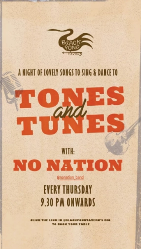 BLACK POND TAVERN JAKARTA - TONES AND TUNES