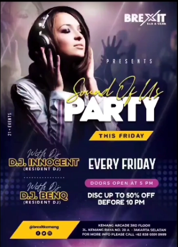 BREXIT JAKARTA - SOUND OF US PARTY