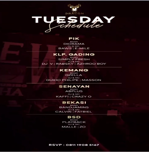 GOLD DRAGON BEKASI - TUESDAY