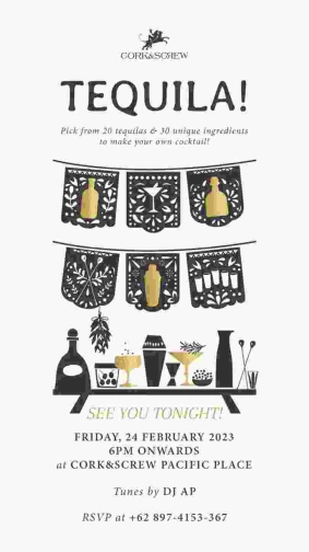 CORK&SCREW JAKARTA - TEQUILA