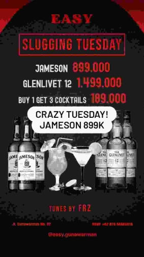 SPEAKEASY JAKARTA - SLUGGING TUESDAY