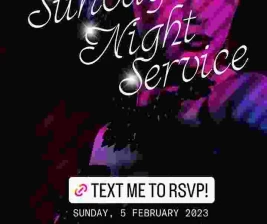 MS JACKSON JAKARTA  SUNDAY NIGHT SERVICE