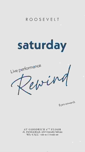 ROOSEVELT JAKARTA - SATURDAY