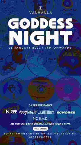 VALHALLA JAKARTA - GODDESS NIGHT