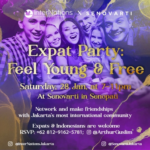 SENOVARTI JAKARTA - Expat Party: Feel Young & Free