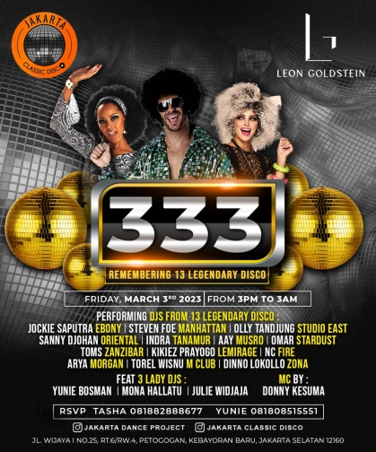 LEON GOLD STEIN JAKARTA - The greatest classic disco party 333