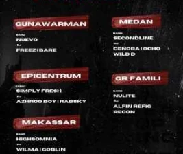 HW HELENS LIVE BAR GUNAWARMAN  SCHEDULE THURSDAY