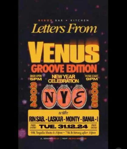 BEBOP JAKARTA - LETTERS FORM VENUS