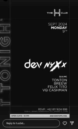 THE H CLUB SCBD JAKARTA - MONDAY