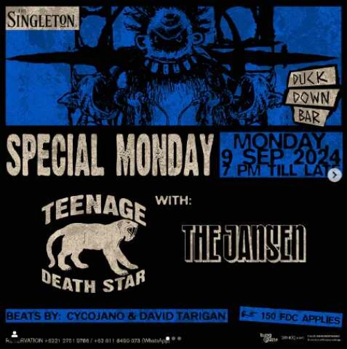 DUCK DOWN JAKARTA - SPECIAL MONDAY