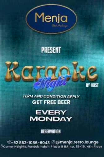 MENJA RESTO & LOUNGE JAKARTA - KARAOKE NIGHT