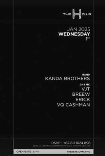 THE H CLUB SCBD JAKARTA - WEDNESDAY