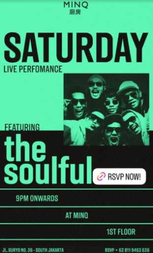 MINQ SENOPATI JAKARTA - SATURDAY