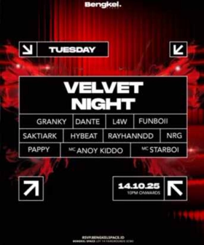 BENGKEL SCBD JAKARTA - VELVET NIGHT