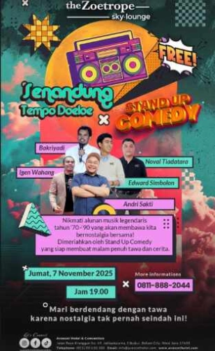 THE ZOETROPE SKY LOUNGE JAKARTA - SENANDUNG TEMPO DOELOE X STAND UP COMEDY