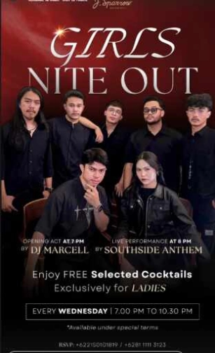 J SPARROW JAKARTA - GIRLS NITE OUT