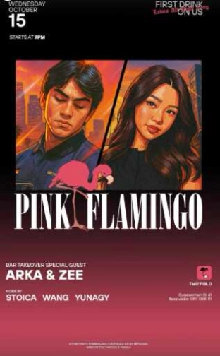 TWO FOLD GUNAWARMAN JAKARTA - PINK FLAMINGO