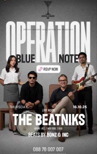 007 COCKTAIL & WHISKY BAR SENOPATI JAKARTA - OPERATIONAL BLUE NOTE