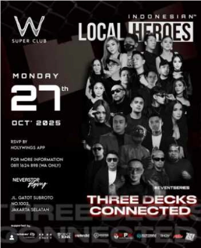 W SUPER CLUB TEBET JAKARTA - THREE DECKS CONNECTED