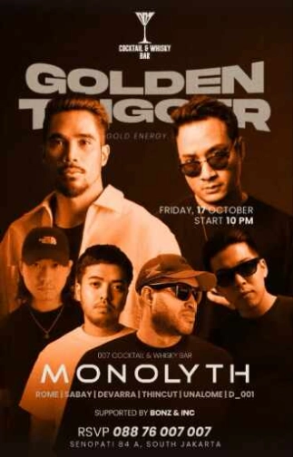 007 COCKTAIL & WHISKY BAR SENOPATI JAKARTA - GOLDEN TRIGGER