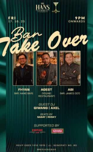 MR HANS BAR JAKARTA - BAR TAKEOVER