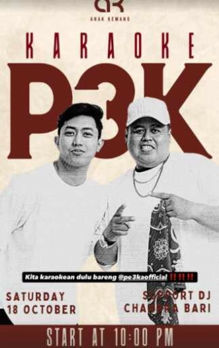 ANAK KEMANG CAFE JAKARTA - KARAOKE P3K