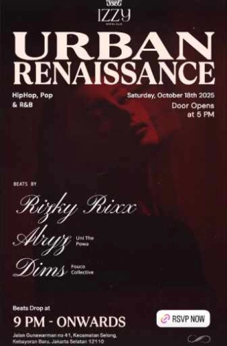 IZZY SOCIAL CLUB GUNAWARMAN JAKARTA URBAN RENAISSANCE