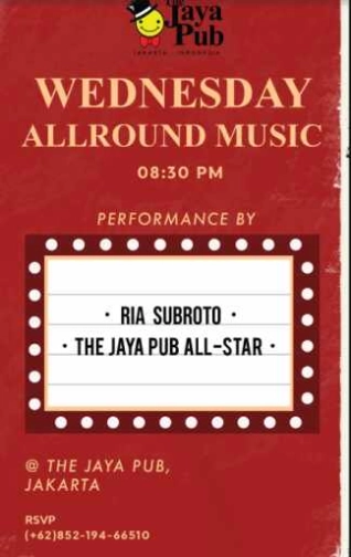 JAYA PUB JAKARTA - WEDNESDAY ALL ROUND MUSIC