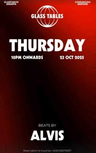 GLASS TABLES JAKARTA - THURSDAY