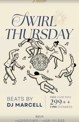 J SPARROW KUNINGAN JAKARTA - SWIRL THURSDAY