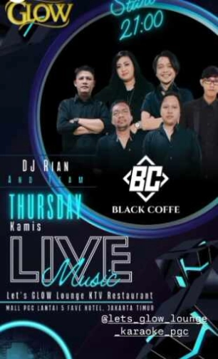 LETS GLOW (PGC) KTV LOUNGE BAR JAKARTA - THURSDAY