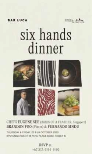 BAR LUCA JAKARTA - SIX HANDS DINNER