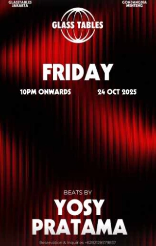 GLASS TABLES JAKARTA - FRIDAY