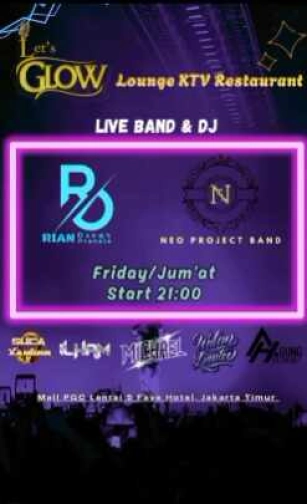 LETS GLOW (PGC) KTV LOUNGE BAR JAKARTA - FRIDAY