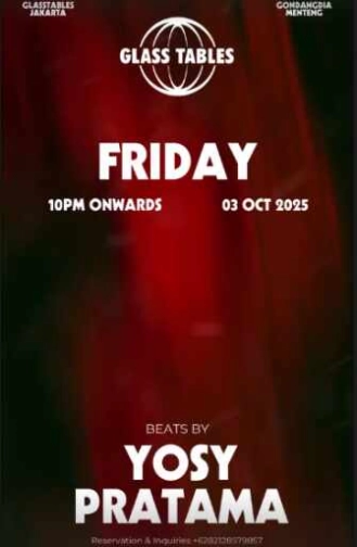 GLASS TABLE MENTENG JAKARTA - FRIDAY