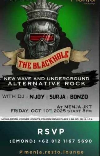 MENJA RESTO & LOUNGE PONDOK INDAH JAKARTA - ALTERNATIVE ROCK