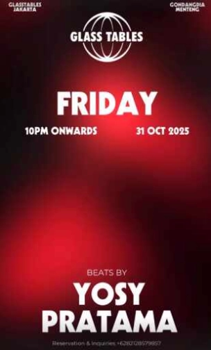 GLASS TABLES JAKARTA - FRIDAY