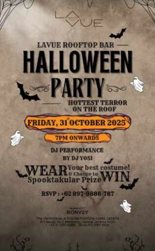 LA VUE ROOFTOP BAR JAKARTA - HALLOWEEN PARTY