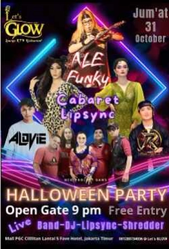 LETS GLOW (PGC) KTV LOUNGE BAR JAKARTA - HALLOWEEN PARTY