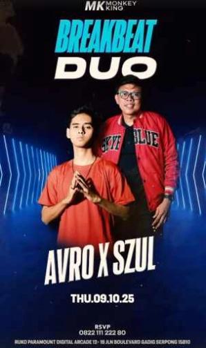 MONKEY KING BAR & LOUNGE GADING SERPONG - BREAKBEAT DUO