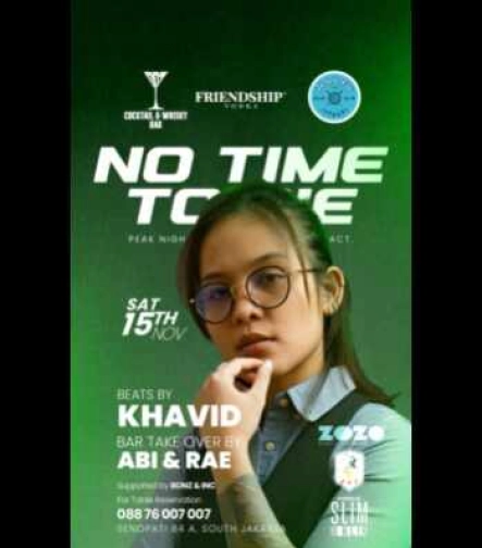 007 COCKTAIL & WHISKY BAR SENOPATI JAKARTA - NO TIME NO DIE