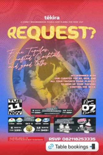 TEKIRA JAKARTA  - TUESDAY