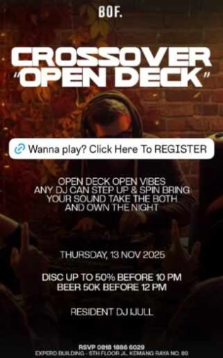 BOF KEMANG JAKARTA - CROSSOVER OPEN DECK
