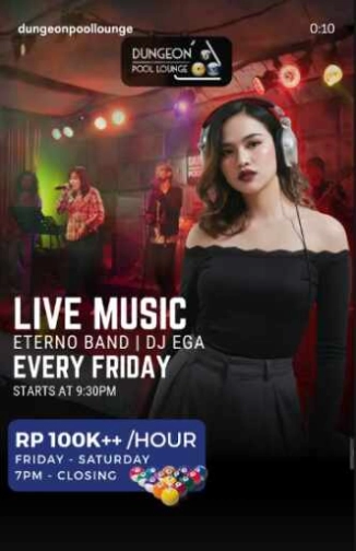 DUNGEON POOL LOUNGE KEMANG JAKARTA - FRIDAY
