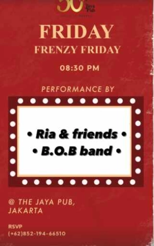 JAYA PUB MENTENG JAKARTA - FRENZY FRIDAY