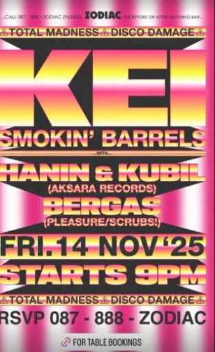 ZODIAC SENOPATI JAKARTA - KEI SMOKIN BARRELS