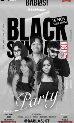 BABLAS KEMANG JAKARTA - BLACK SUNDAY